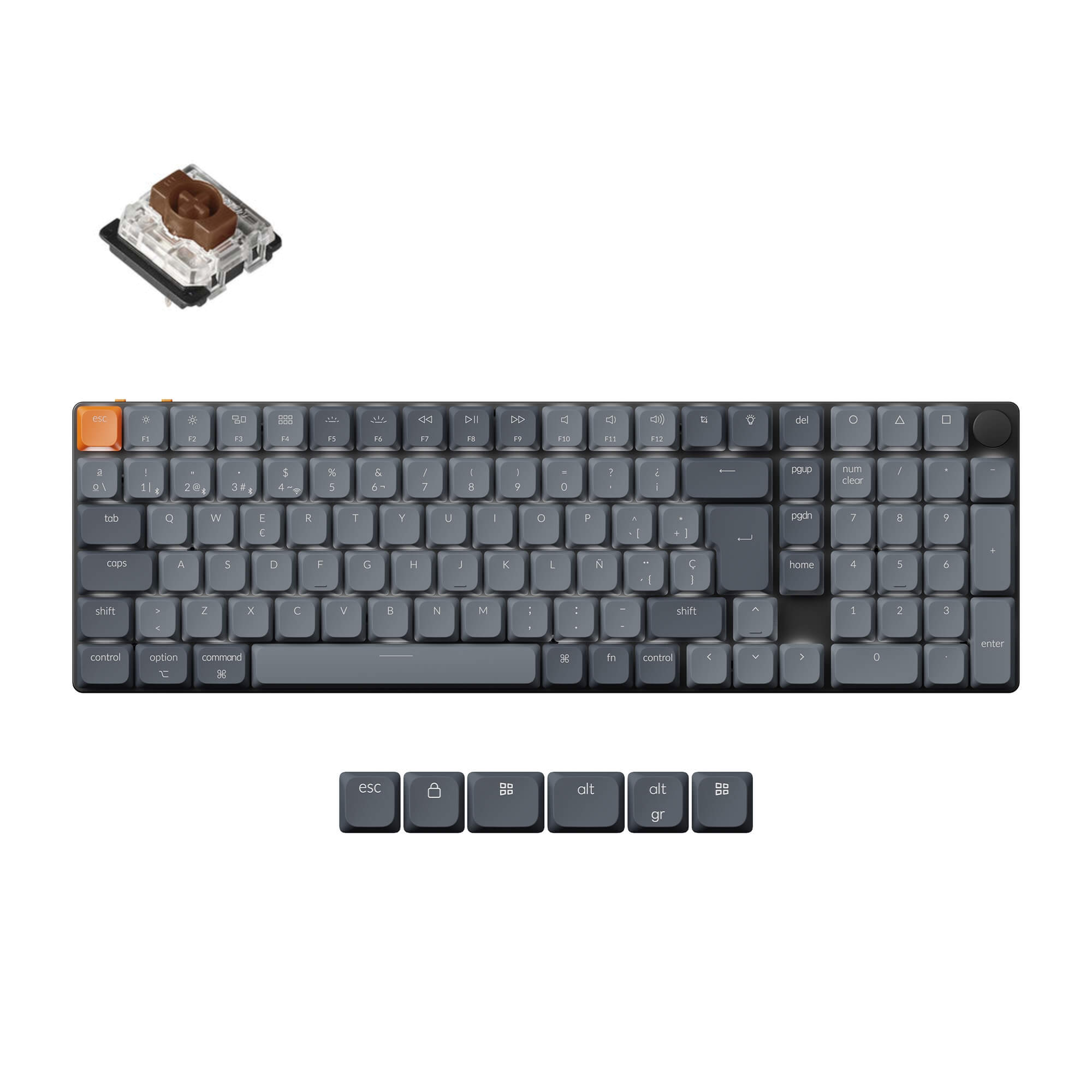 Keychron K17 Max QMK Teclado Mecánico Personalizado Inalámbrico Colección de Diseño ISO