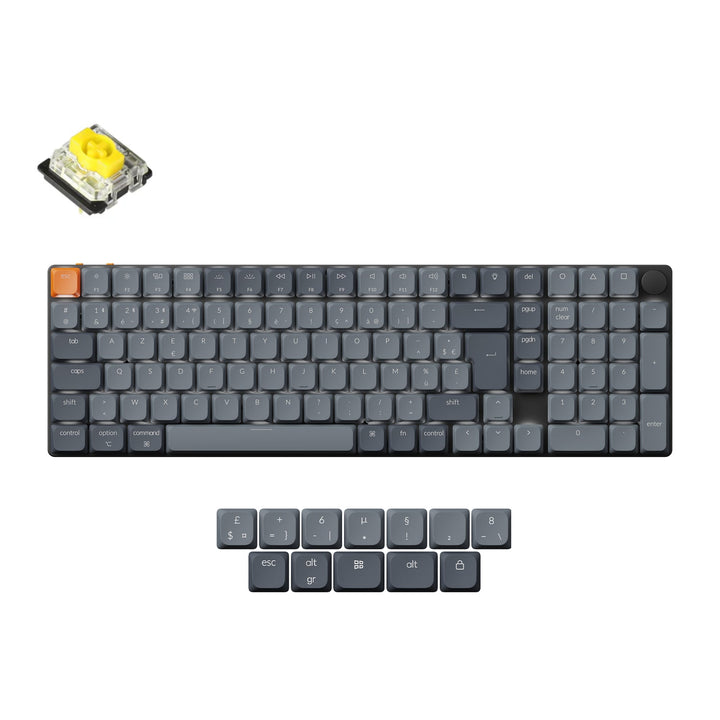 Teclado Mecánico Personalizado Inalámbrico Keychron K17 Max QMK Colección de Distribución ISO