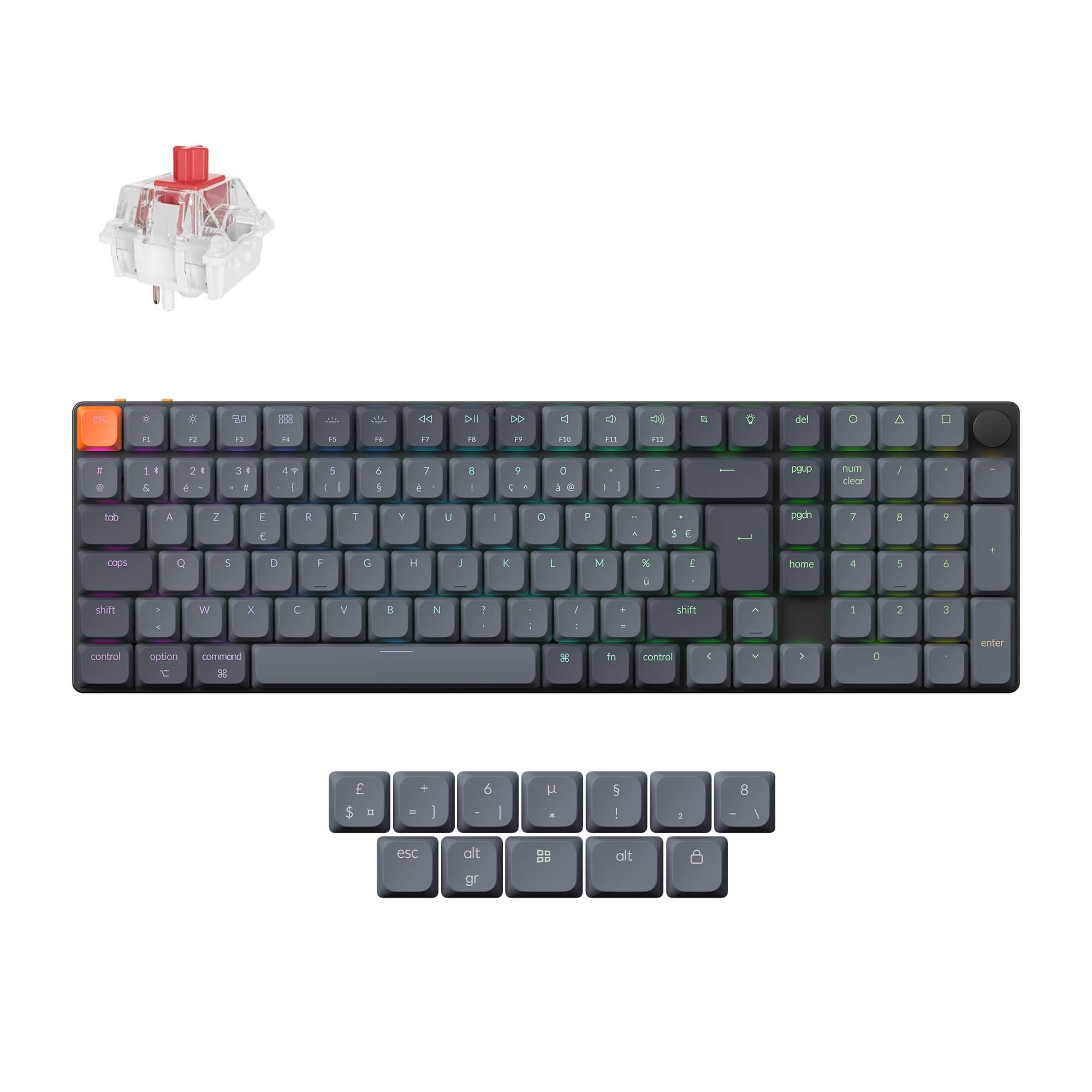 Keychron K17 Max QMK Teclado Mecánico Personalizado Inalámbrico Colección de Diseño ISO
