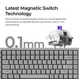 Keychron K2 HE Wireless Magnetic Switch Custom Keyboard - Concrete Edition(US ANSI Layout)