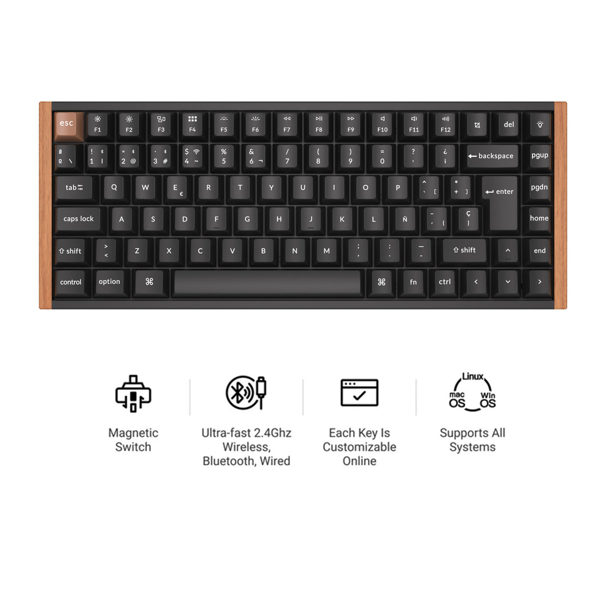 Keychron K2 HE Wireless Magnetic Switch Custom Keyboard ISO Layout Collection