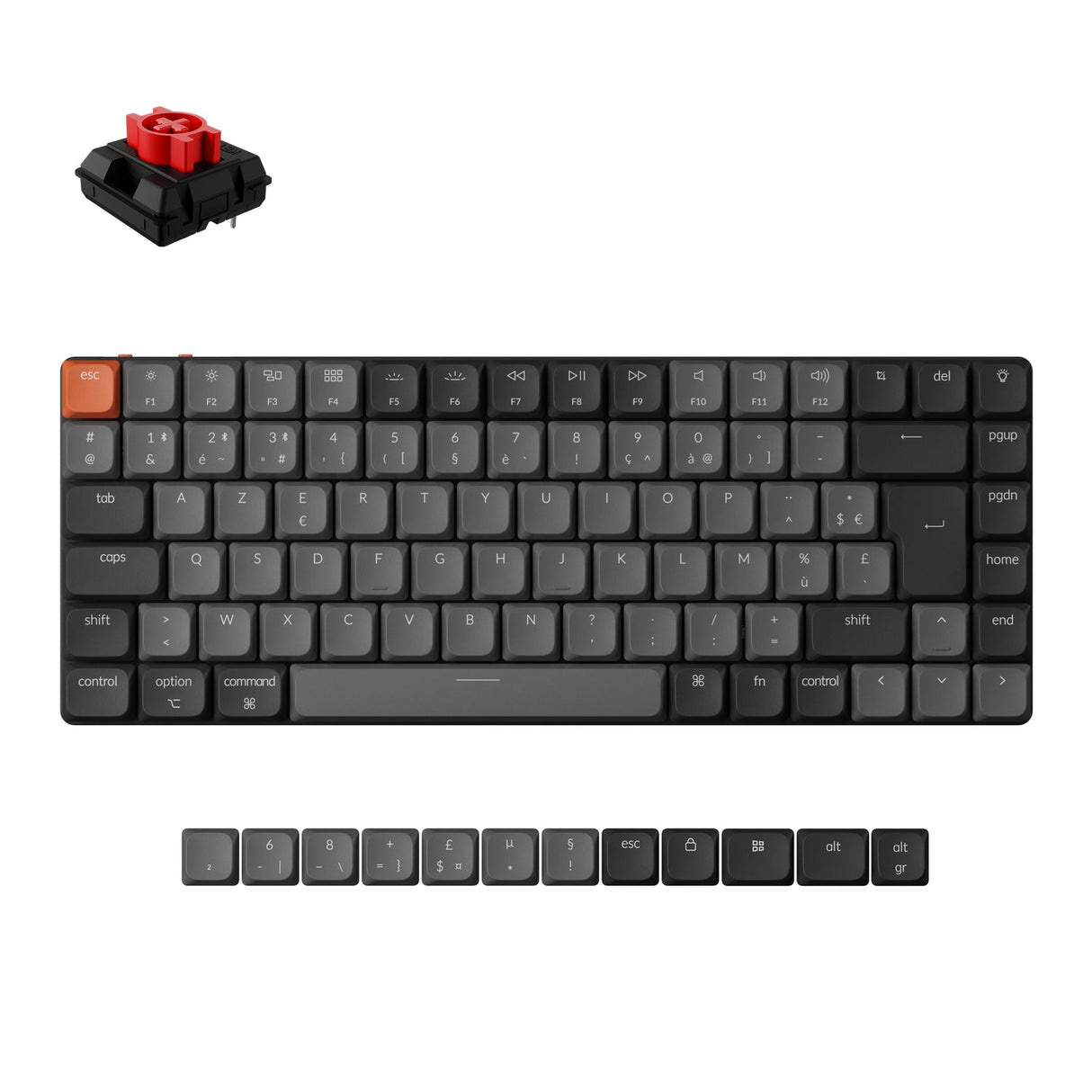 Teclado Mecánico Inalámbrico Keychron K3 QMK (Distribución ISO) - Versión 3