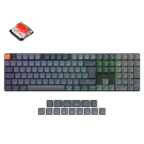 Colección de diseño ISO de teclado mecánico personalizado inalámbrico Keychron K5 Max QMK