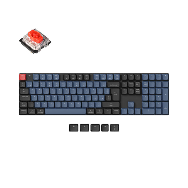 Colección de diseño ISO de teclado mecánico personalizado inalámbrico Keychron K5 Pro QMK/VIA