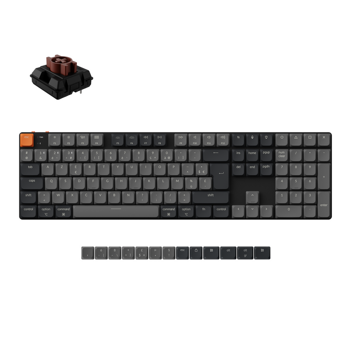 Teclado Mecánico Inalámbrico Keychron K5 QMK (Distribución ISO) - Versión 2