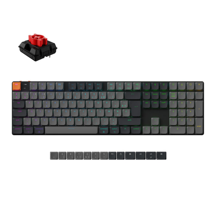 Teclado Mecánico Inalámbrico Keychron K5 QMK (Distribución ISO) - Versión 2
