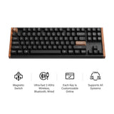 Teclado personalizado Keychron K8 HE inalámbrico con Switch magnético (disposición US ANSI)