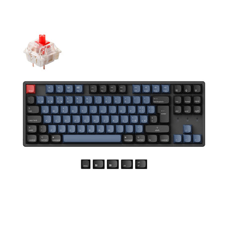 Colección de diseño ISO del teclado mecánico inalámbrico Keychron K8 Pro QMK/VIA