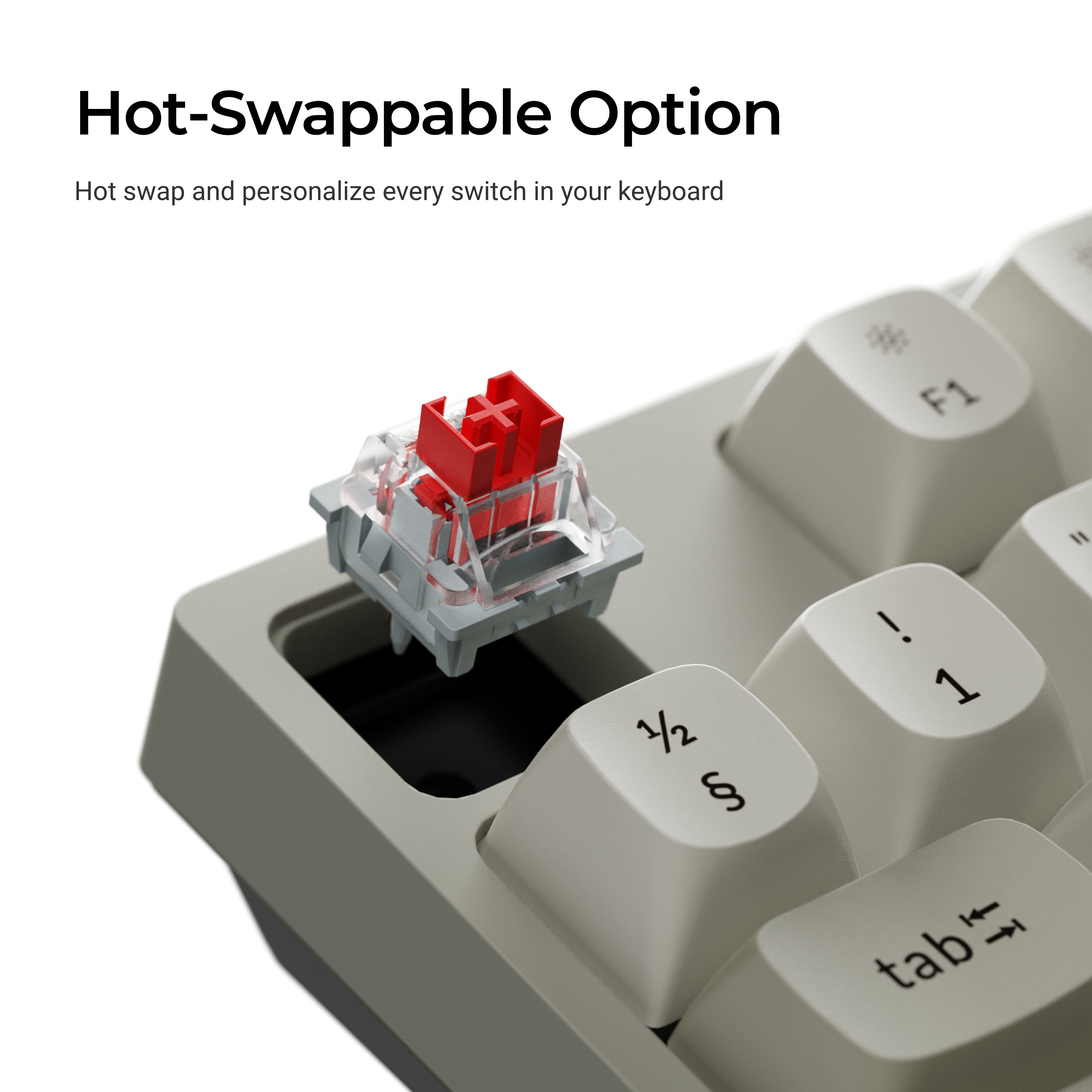 Keychron C1 Pro 8K QMK Wired Custom Mechanical Keyboard ISO Layout Collection