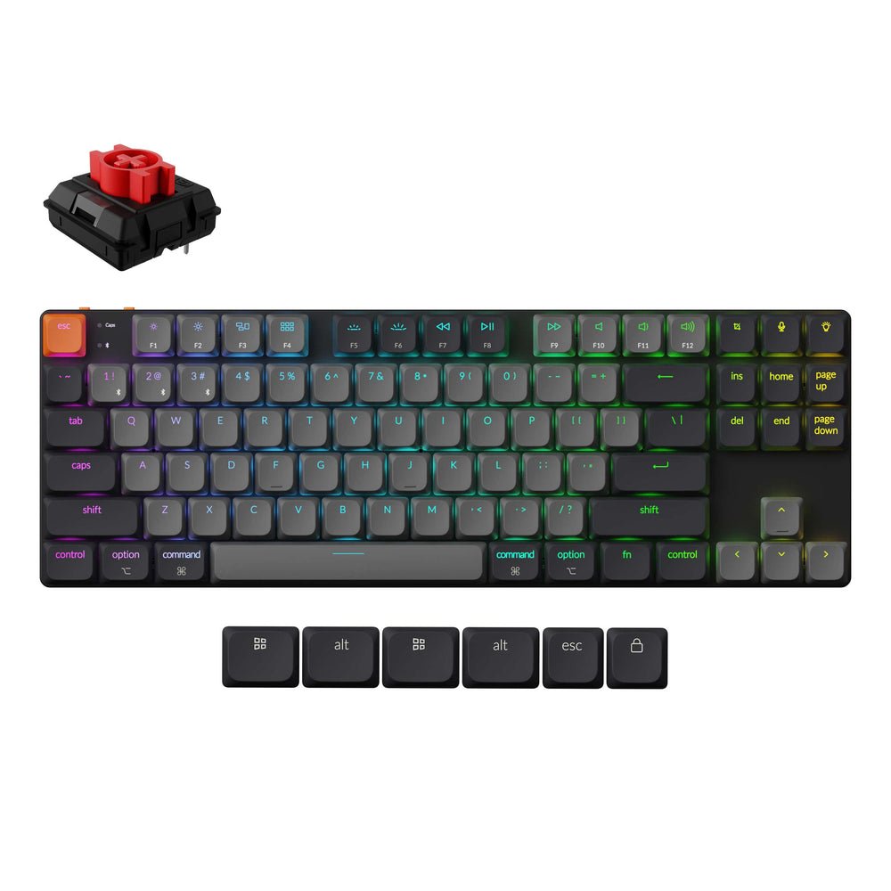 Teclado mecánico inalámbrico Keychron K1 QMK (versión 6) (teclado ANSI de EE. UU.)