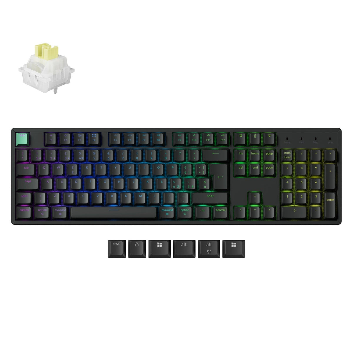 Teclado Personalizado Inalámbrico con interruptores Magnéticos Keychron K10 HE - Colección de Distribución ISO