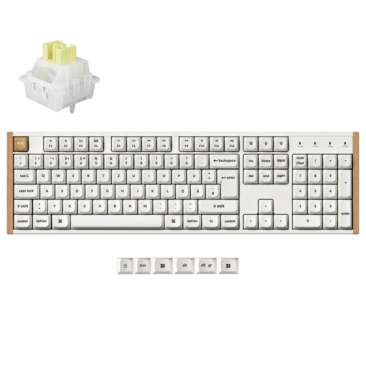Teclado Personalizado Inalámbrico con interruptores Magnéticos Keychron K10 HE - Colección de Distribución ISO