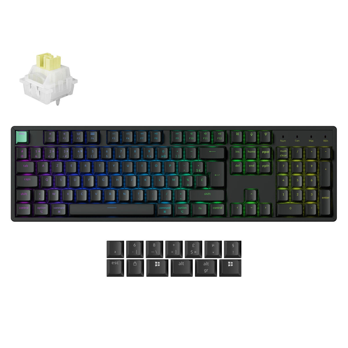 Teclado Personalizado Inalámbrico con interruptores Magnéticos Keychron K10 HE - Colección de Distribución ISO