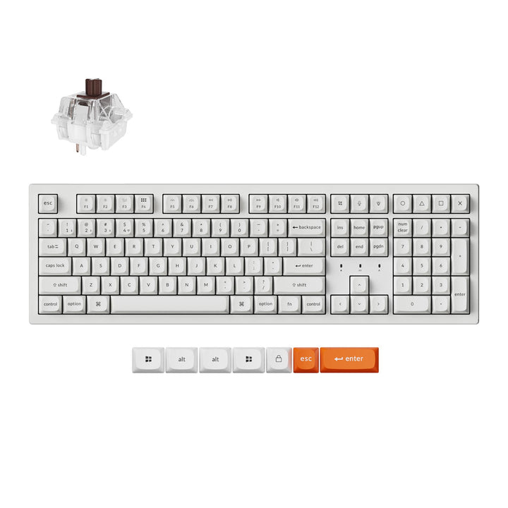 Teclado Mecánico Inalámbrico Keychron K10 Max QMK (Distribución ANSI EE. UU.)