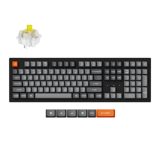 Teclado Mecánico Inalámbrico Keychron K10 Max QMK (Distribución ANSI EE. UU.)