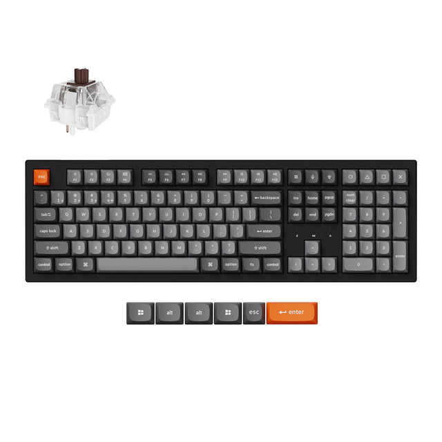Teclado Mecánico Inalámbrico Keychron K10 Max QMK (Distribución ANSI EE. UU.)