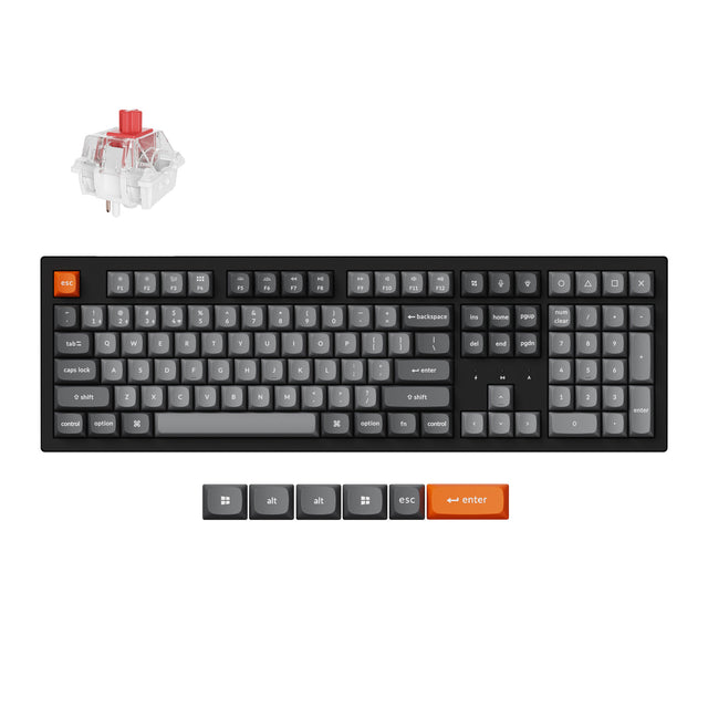 Teclado Mecánico Inalámbrico Keychron K10 Max QMK (Distribución ANSI EE. UU.)