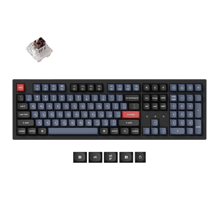 Teclado mecánico inalámbrico Keychron K10 Pro QMK/VIA (Distribución rusa RU)