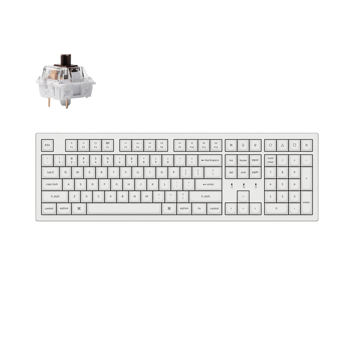 Keychron K10 Pro QMK/VIA Wireless Mechanical Keyboard (US ANSI Keyboard)