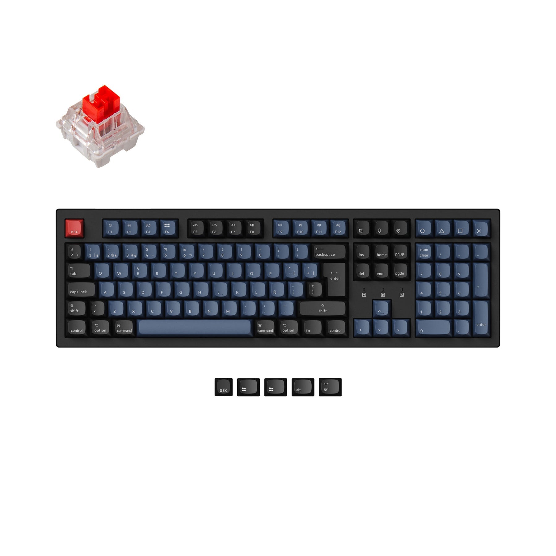 Colección de diseño ISO del teclado mecánico inalámbrico Keychron K10 Pro QMK/VIA