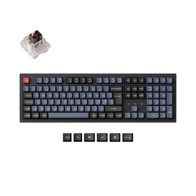 Colección de diseño ISO del teclado mecánico inalámbrico Keychron K10 Pro QMK/VIA