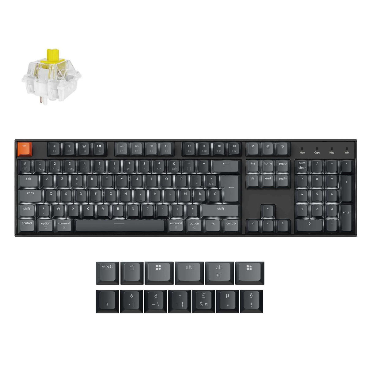 Keychron K10 QMK Wireless Mechanical Keyboard ISO Layout Collection (Version 2)