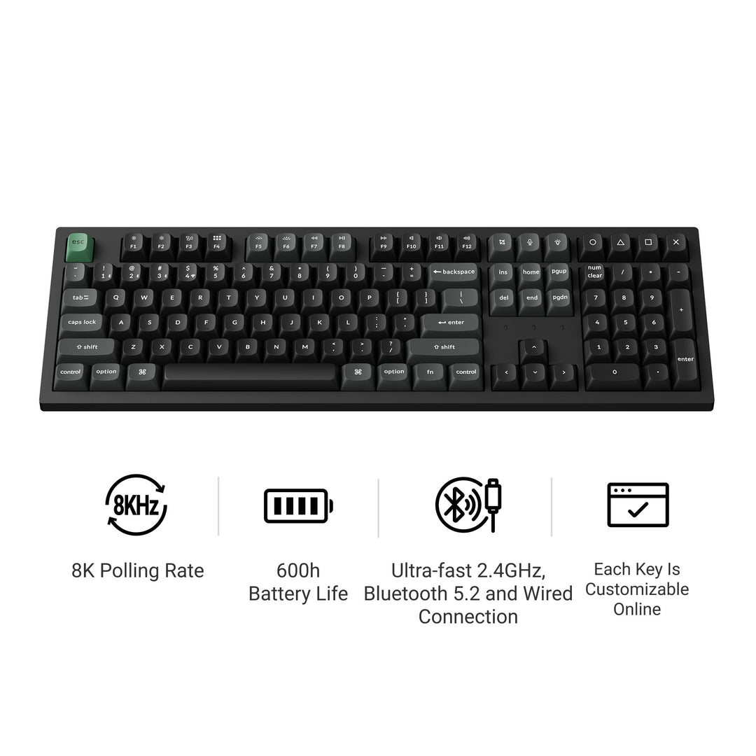 Keychron K8 HE Wireless Magnetic Switch Custom Keyboard(US ANSI