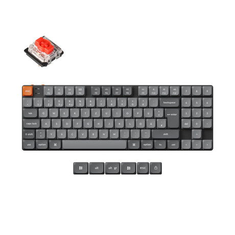 Colección de diseño ISO de teclado mecánico personalizado inalámbrico Keychron K13 Max QMK