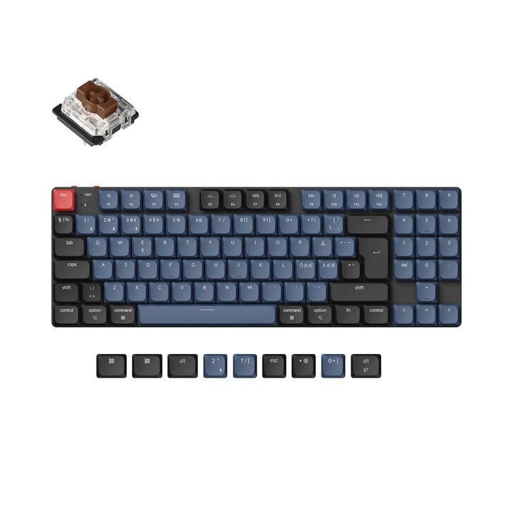 Colección de diseño ISO de teclado mecánico personalizado inalámbrico Keychron K13 Pro QMK/VIA
