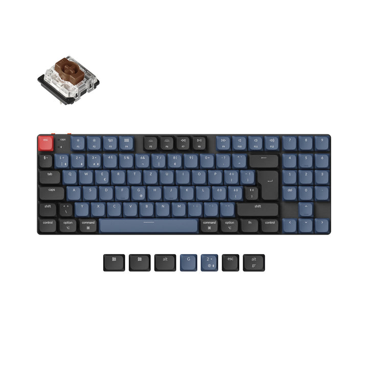 Colección de diseño ISO de teclado mecánico personalizado inalámbrico Keychron K13 Pro QMK/VIA