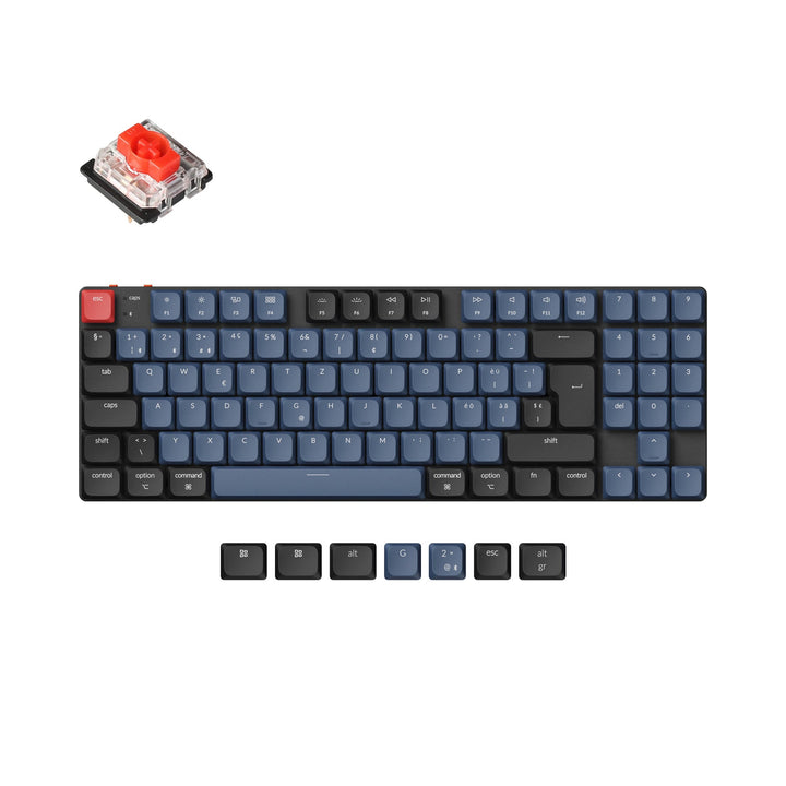Colección de diseño ISO de teclado mecánico personalizado inalámbrico Keychron K13 Pro QMK/VIA