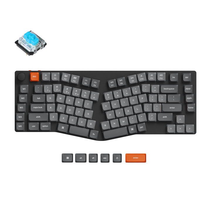 Teclado Mecánico Personalizado Inalámbrico QMK Keychron K15 Max (Distribución Alice) (Distribución US)
