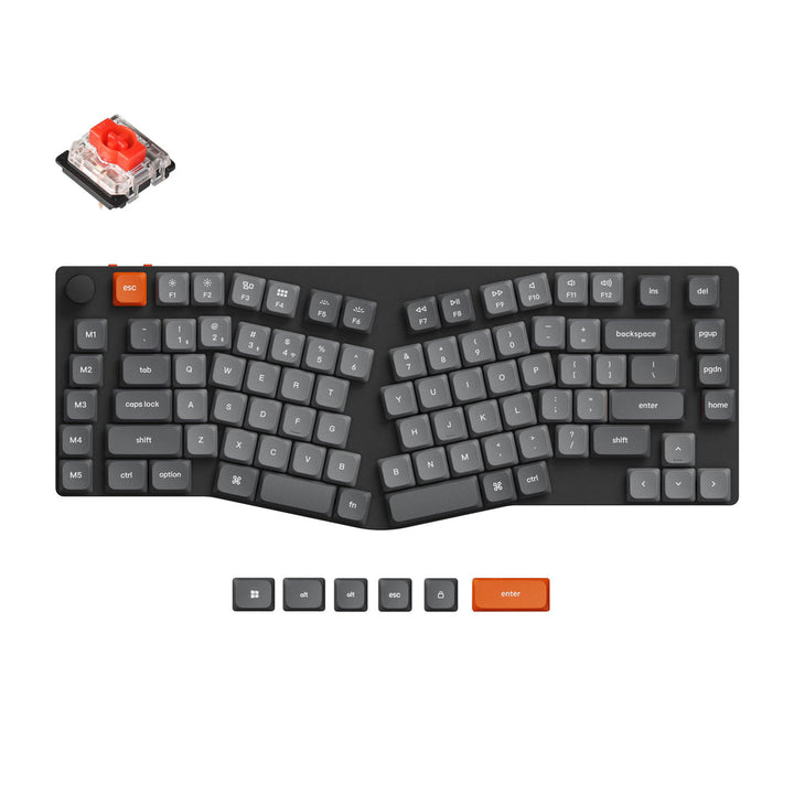 Teclado Mecánico Personalizado Inalámbrico QMK Keychron K15 Max (Distribución Alice) (Distribución US)