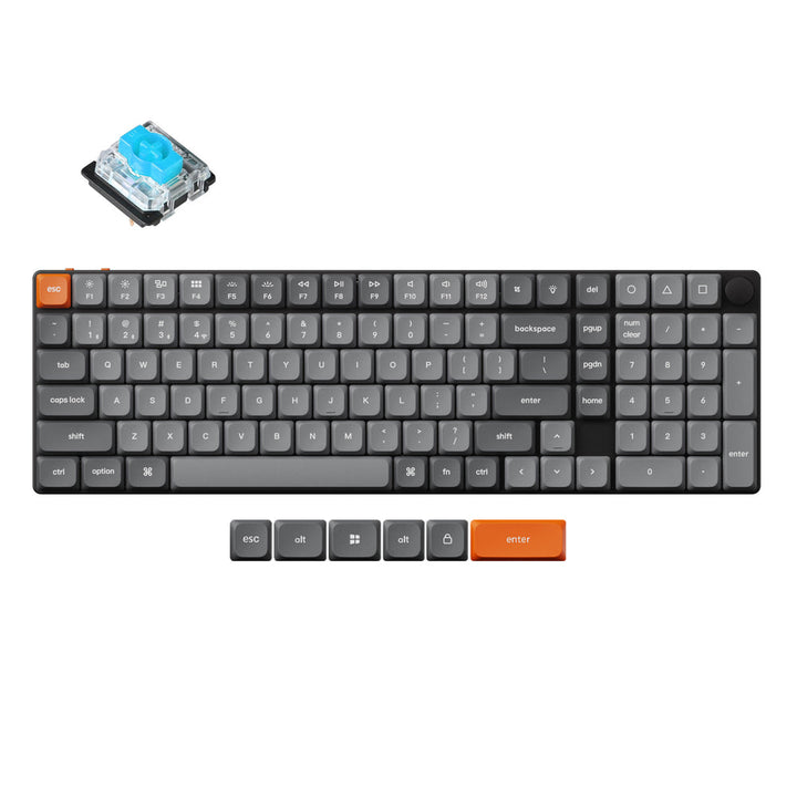 Teclado Mecánico Personalizado Inalámbrico Keychron K17 Max QMK (Distribución US ANSI)