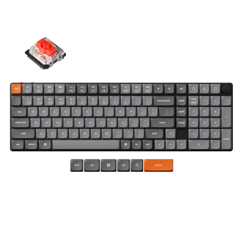 Teclado mecánico personalizado inalámbrico Keychron K17 Max QMK (diseño ANSI de EE. UU.)