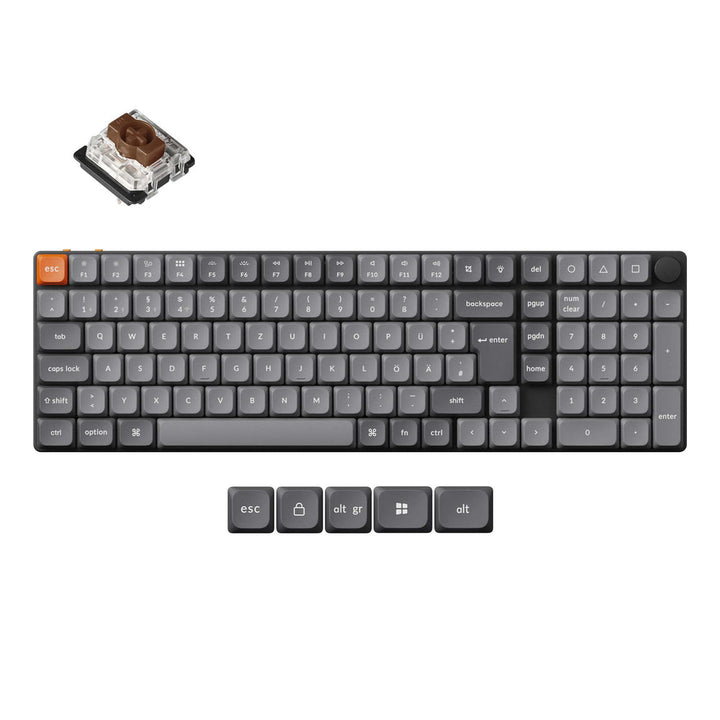 Teclado Mecánico Personalizado Inalámbrico Keychron K17 Max QMK Colección de Distribución ISO