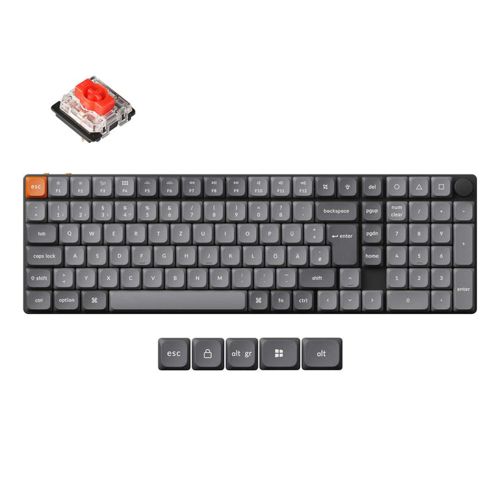 Teclado Mecánico Personalizado Inalámbrico Keychron K17 Max QMK Colección de Distribución ISO