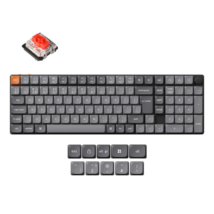 Teclado Mecánico Personalizado Inalámbrico Keychron K17 Max QMK Colección de Distribución ISO