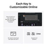 Keychron K2 HE Wireless Magnetic Switch Custom Keyboard - Resin Edition(US ANSI Layout)