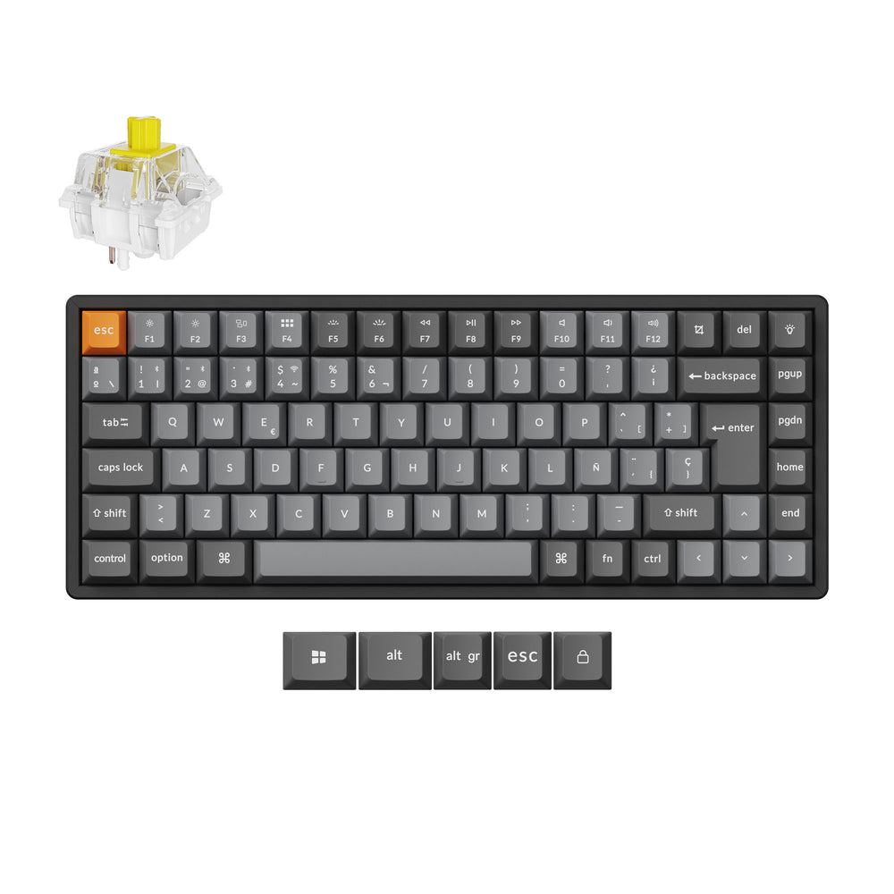 Teclado Mecánico Inalámbrico Keychron K2 Max QMK Colección de Distribución ISO