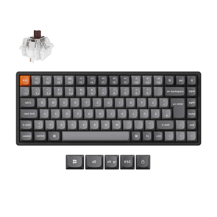 Teclado Mecánico Inalámbrico Keychron K2 Max QMK Colección de Distribución ISO