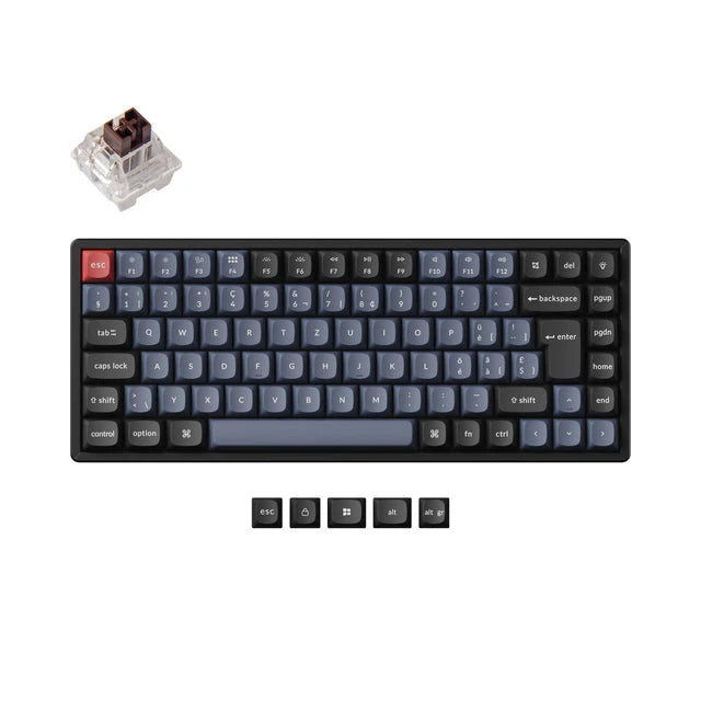 Teclado Mecánico Inalámbrico Keychron K2 Pro QMK/VIA Colección de Distribución ISO
