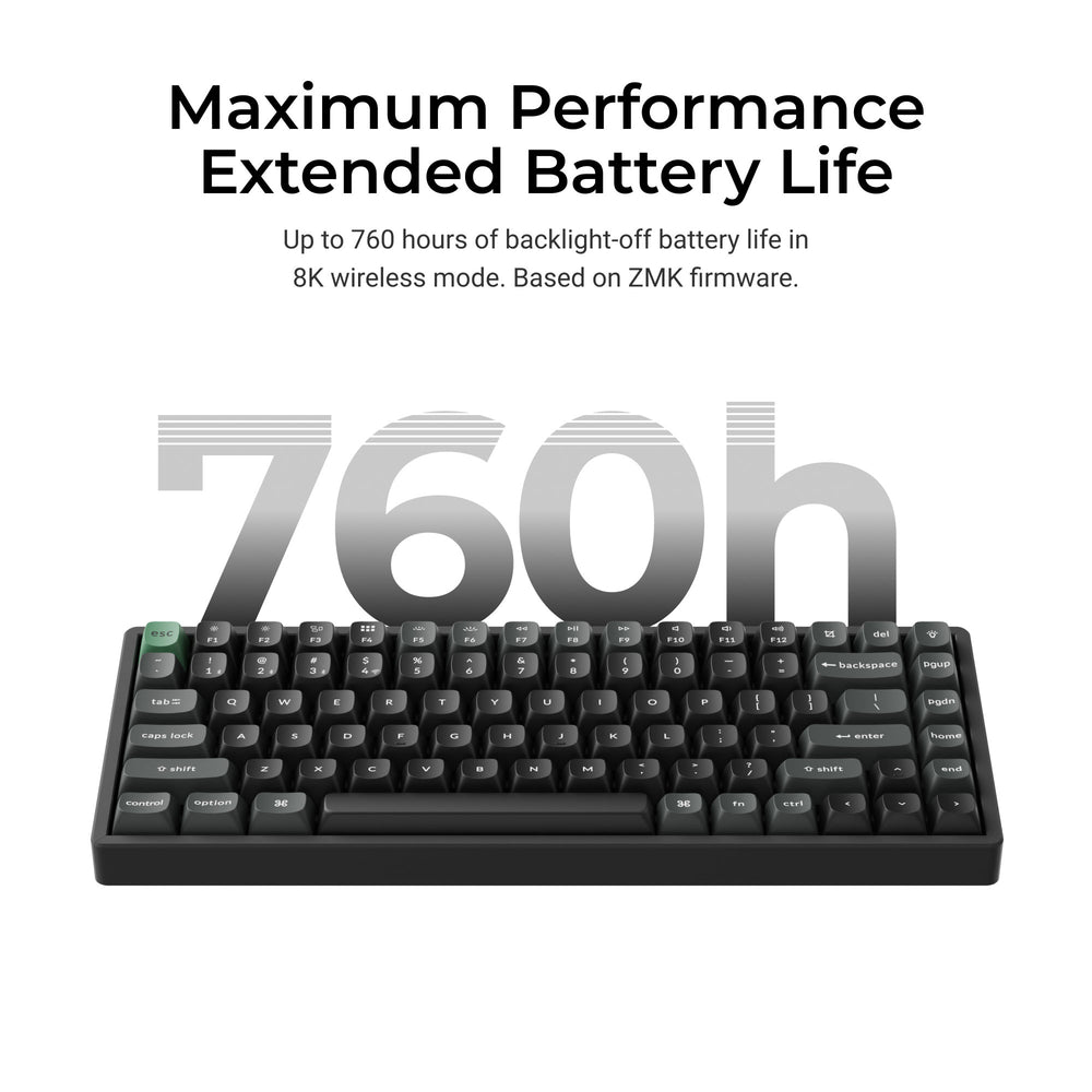 Teclado mecánico personalizado inalámbrico ultraligero 8K Keychron K10 Colección Layout ISO  