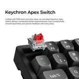 Teclado mecánico personalizado inalámbrico ultraligero 8K Keychron K10 Colección Layout ISO  