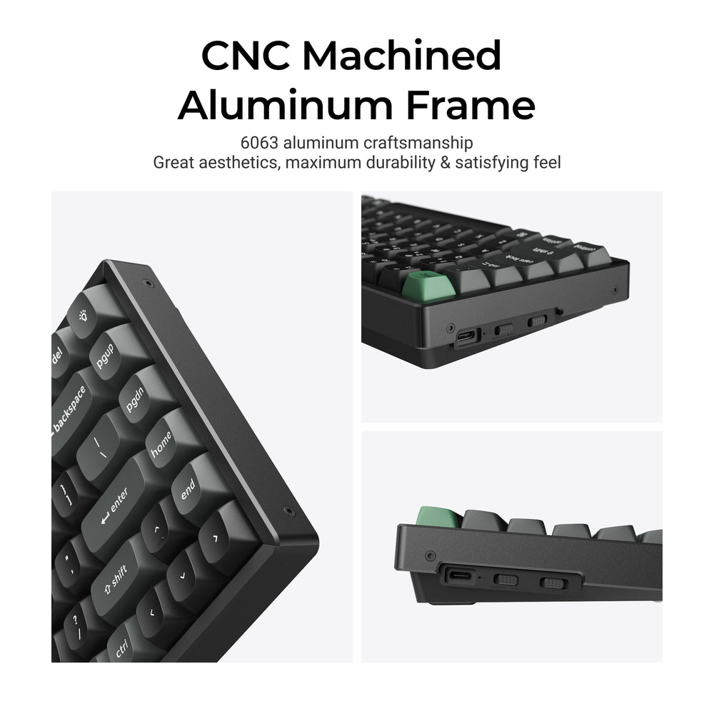Teclado mecánico personalizado inalámbrico ultraligero 8K Keychron K10 Colección Layout ISO  