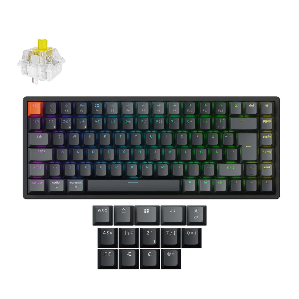 Keychron K2 QMK Wireless Mechanical Keyboard (ISO Layout) - Version 3