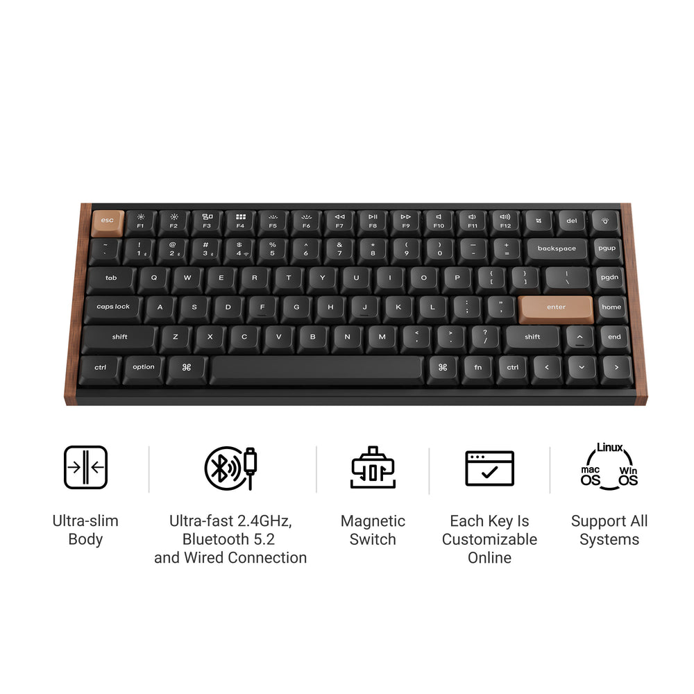 Keychron K3 HE Wireless Magnetic Switch Custom Keyboard(ANSI US Layout)