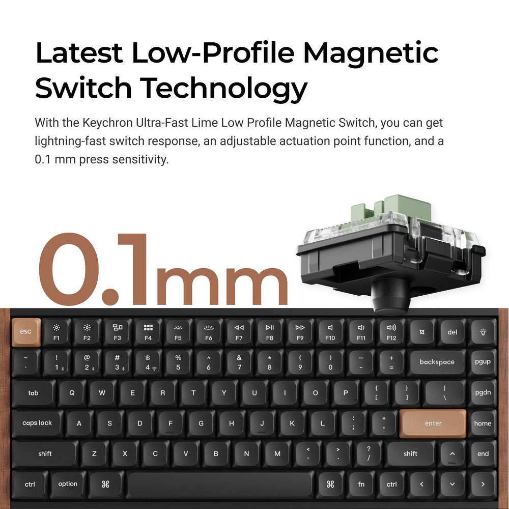 Keychron K3 HE Wireless Magnetic Switch Custom Keyboard(ANSI US Layout)