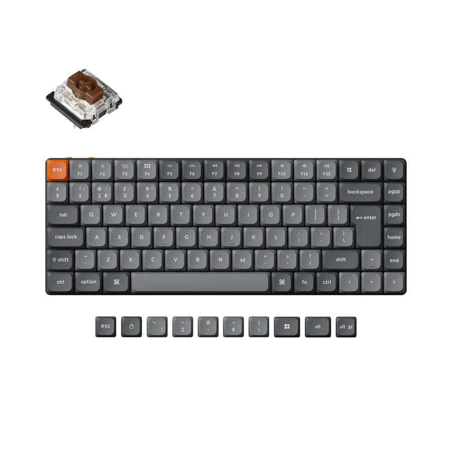 Keychron K3 Max QMK/VIA Wireless Custom Mechanical Keyboard ISO Layout Collection