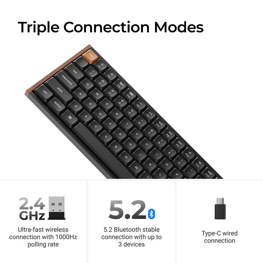 Teclado Mecánico Personalizado Inalámbrico Keychron K3 Max SE QMK (Teclado US ANSI)